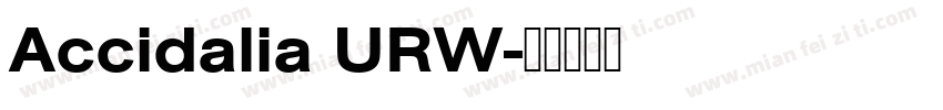 Accidalia URW字体转换